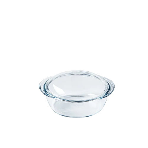 Pyrex Essentials 1LT Round Casserole Dish with 0.3L Lid - Home Deco London