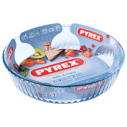 Pyrex Bake & Enjoy 26cm Fluted Quiche / Flan Dish