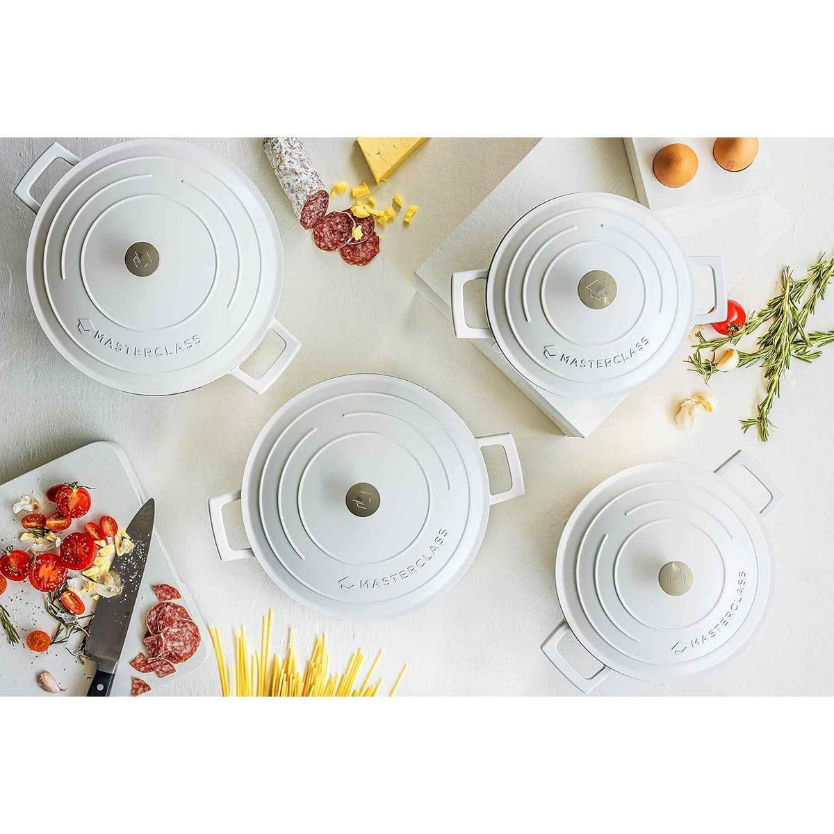 MasterClass Cream Cast Aluminium 2.5LT Casserole Dish