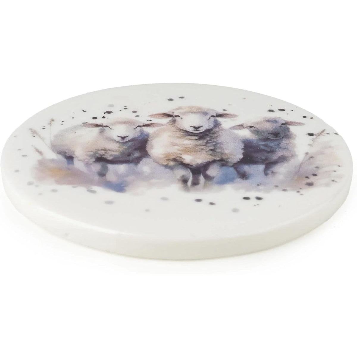 Julia Sheep Set of 4 Coasters Ceramic - Home Deco London