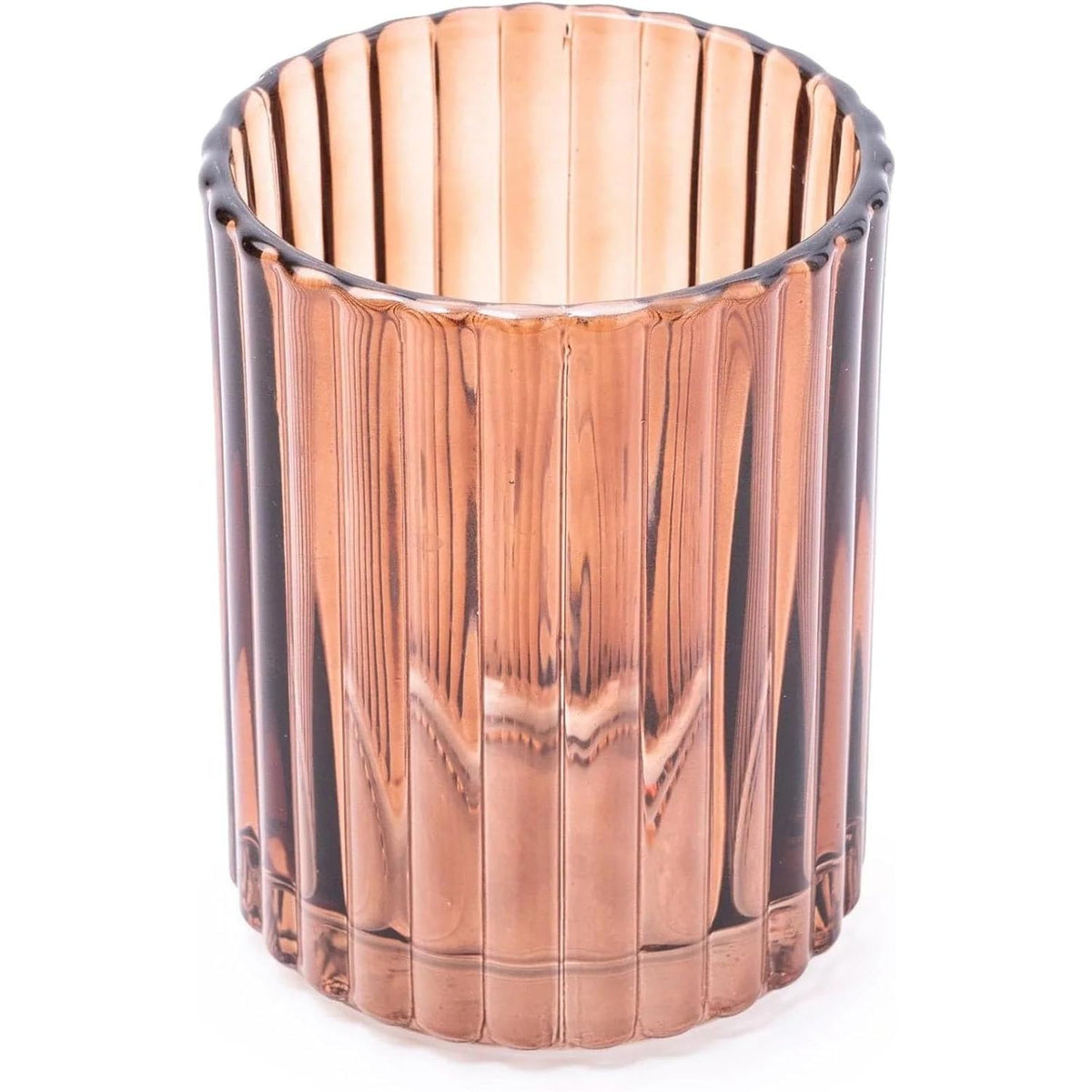 Amber 3-Piece Glass Bathroom Accessory Set - Home Deco London