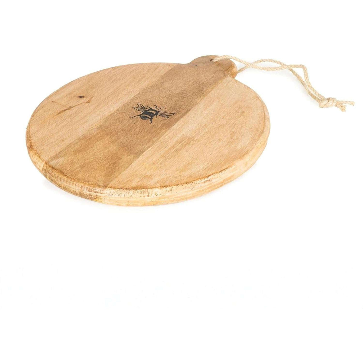 Bee Design Kitchen Board 32cm Round Wooden - Home Deco London