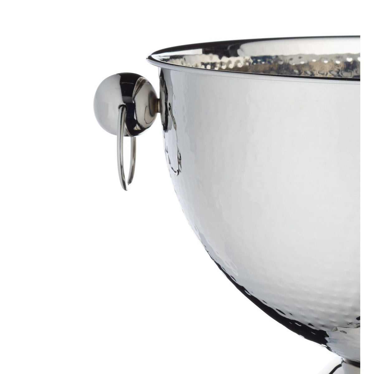 BarCraft Hammered Stainless Steel Champagne Cooler Bowl - Home Deco London