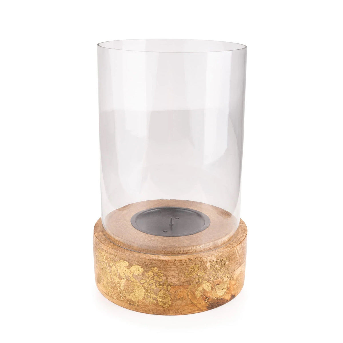 Hurricane Lantern Clear Glass - Fig & Pomegranate