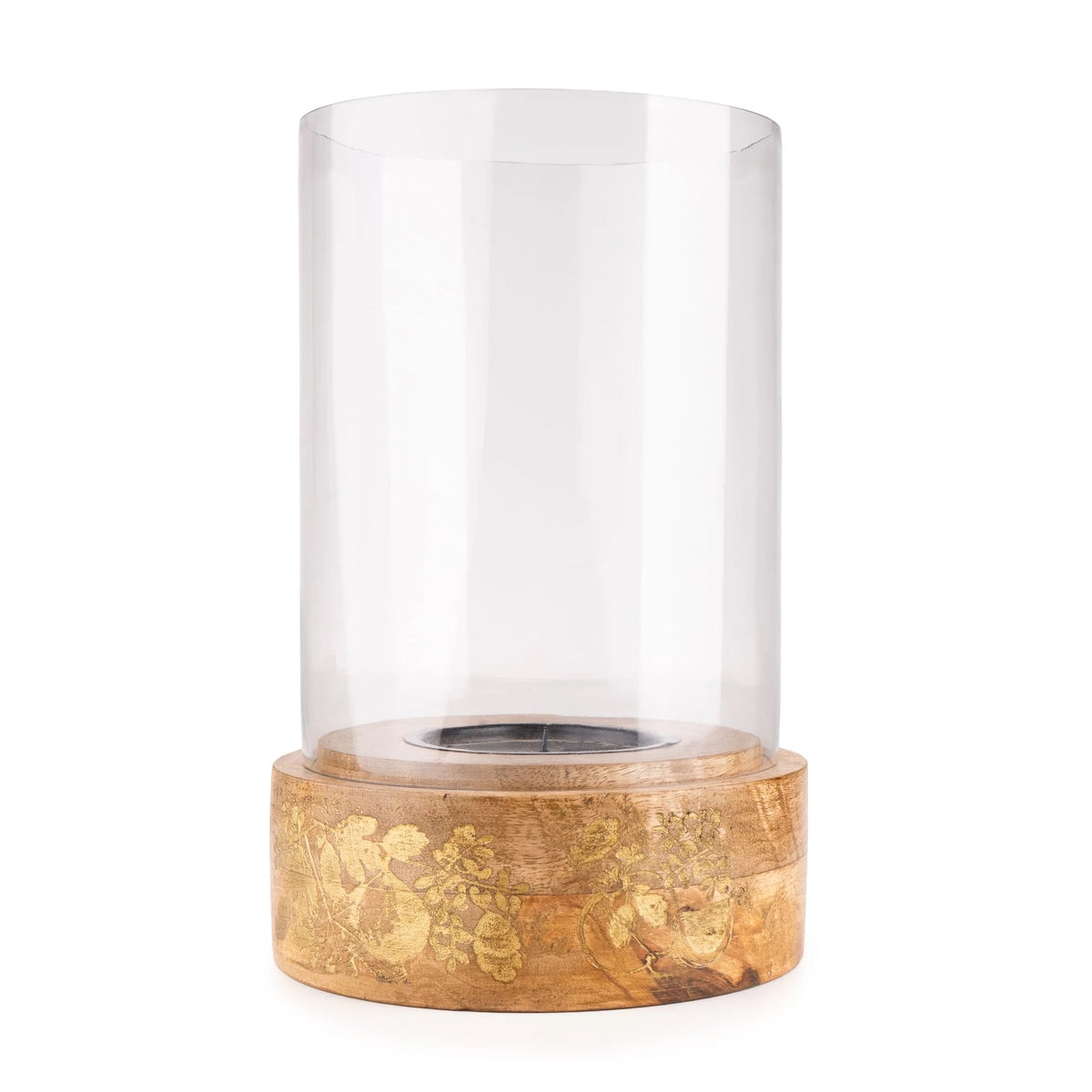 Hurricane Lantern Clear Glass - Fig & Pomegranate