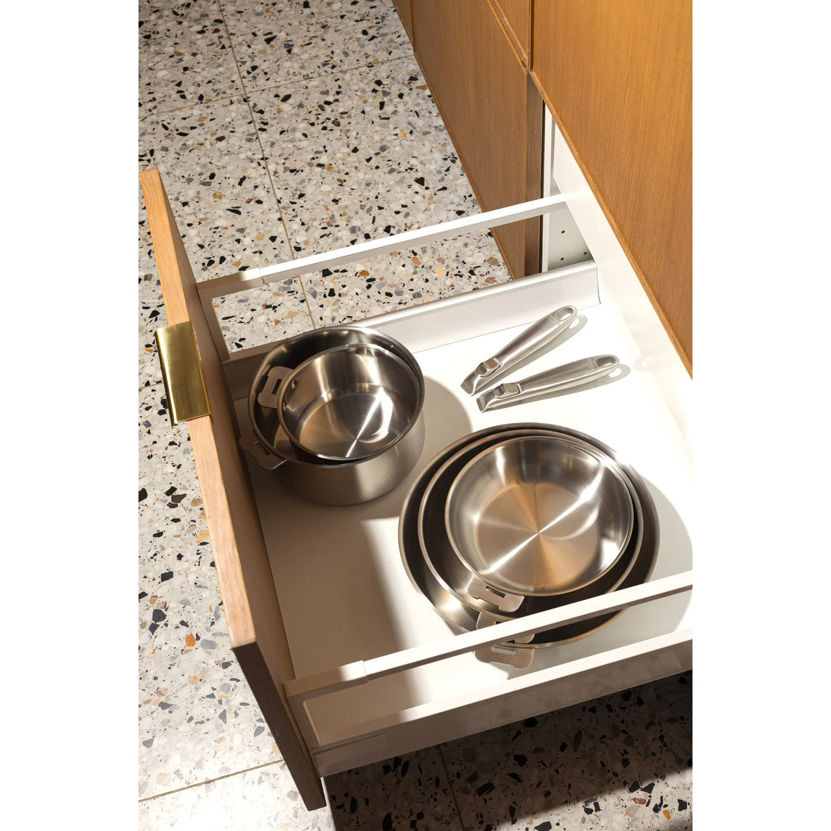 Pyrex Infinity Stainless steel saucepan with removable handle 20cm - Removable handle sold separately