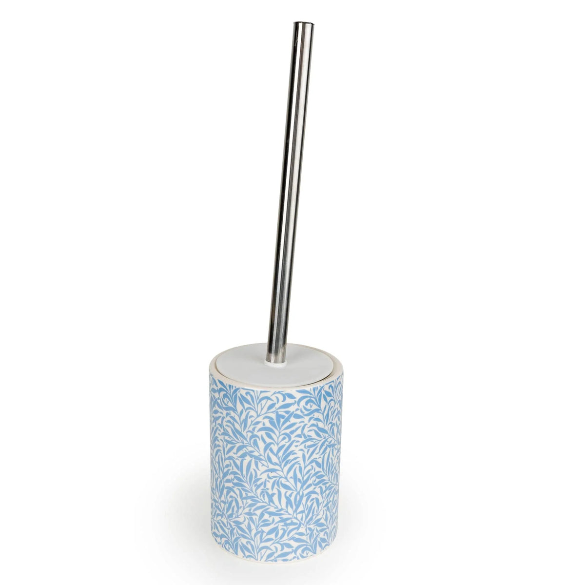 Jeff Banks Ceramic Toilet Brush Leafy Trellis Blue - Home Deco London