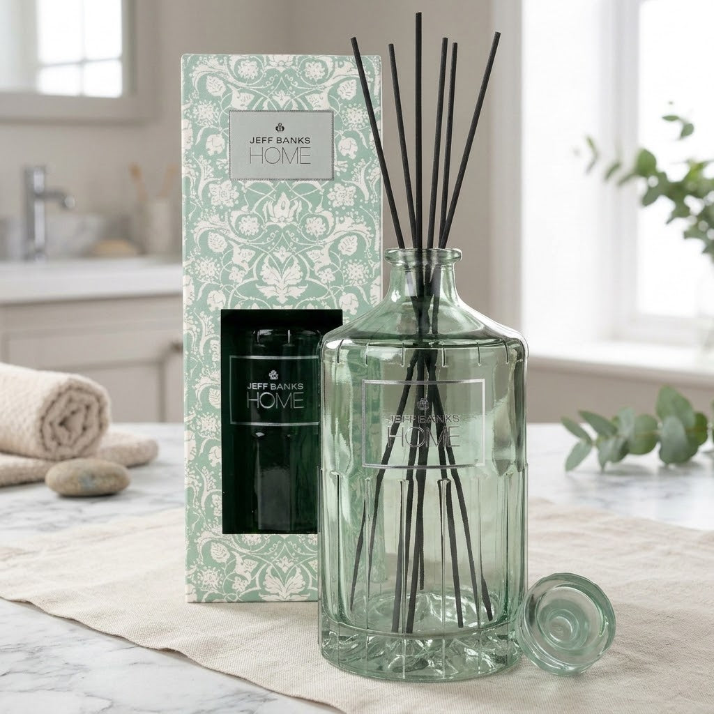 Jeff Banks Home Reed Diffuser Jacquard Sage Green 1000ml