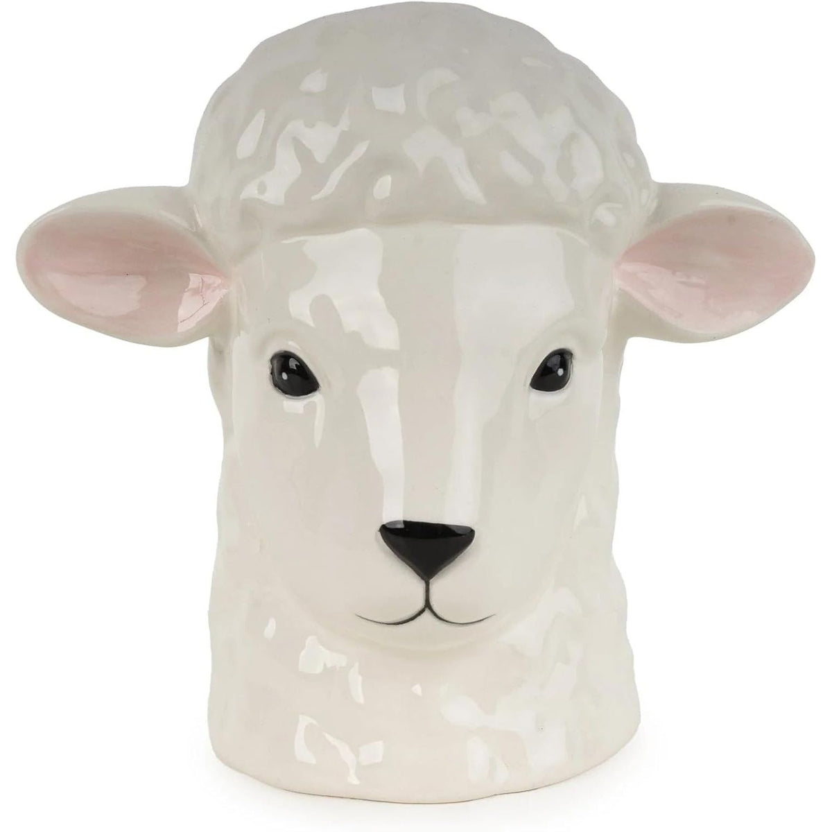 Julia Sheep Ceramic White Utensil Holder - Home Deco London