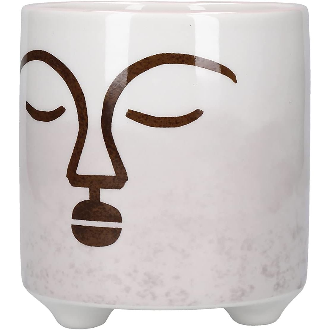KitchenCraft Face Planter Pot Ceramic Indoor Plant Pot - Home Deco London