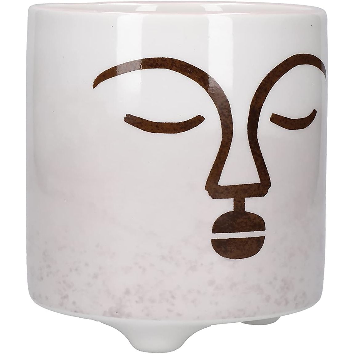 KitchenCraft Face Planter Pot Ceramic Indoor Plant Pot - Home Deco London