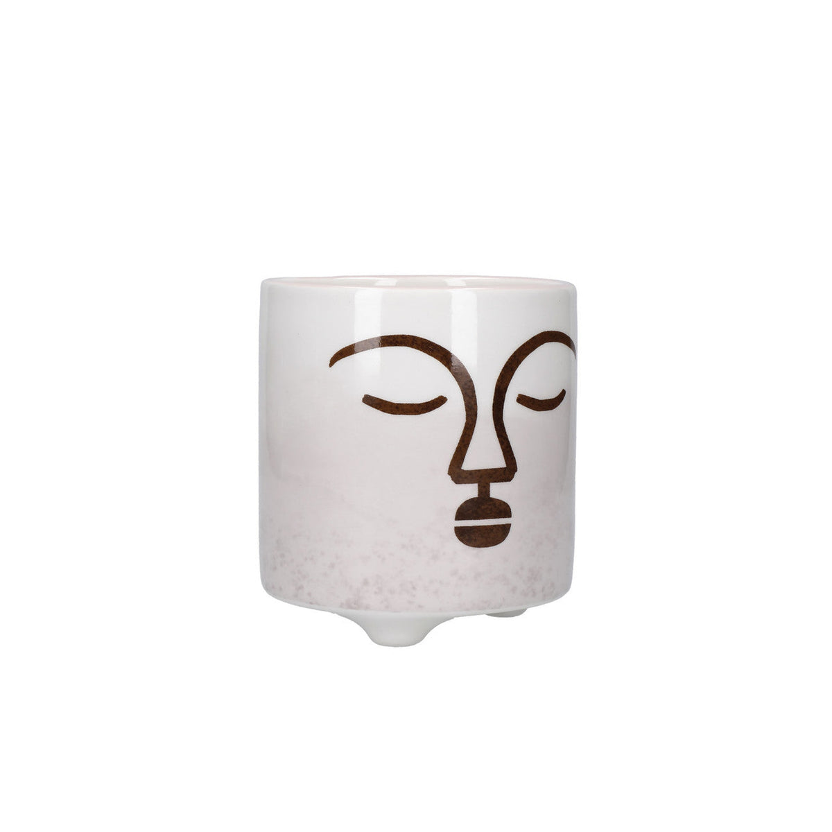 KitchenCraft Terracotta Face Design Ceramic Pot - Home Deco London