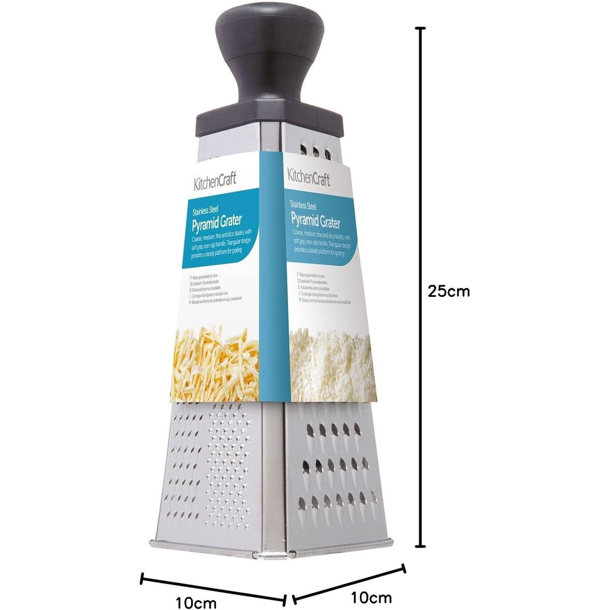 KitchenCraft Triangular Large Kitchen Grater 26cm - Home Deco London