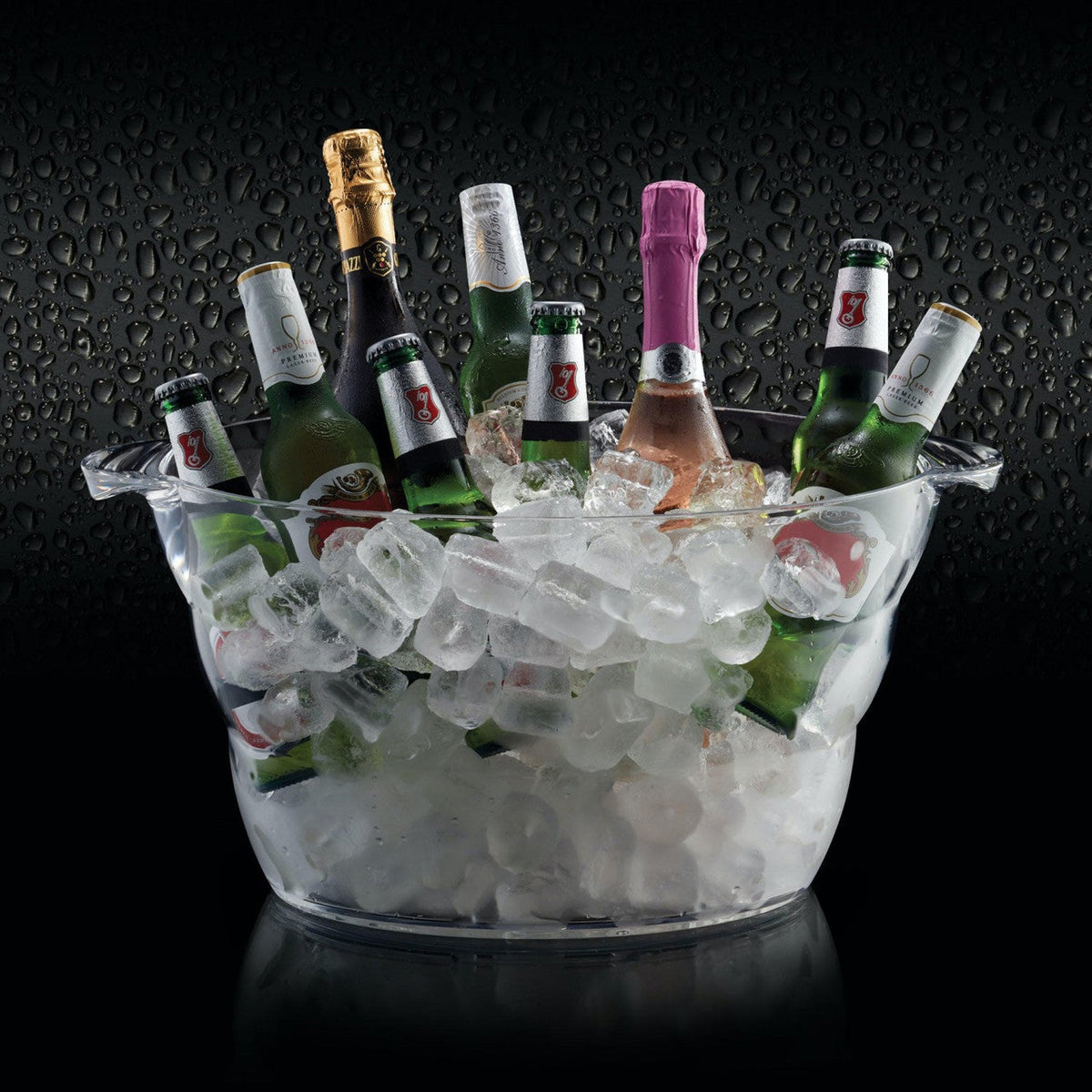 Barcraft Extra Large Acrylic Drinks Pail with Handles - Home Deco London