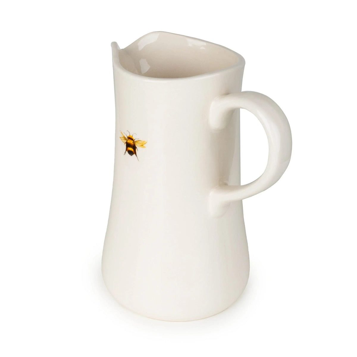 Large Decorative Ceramic Jug with Bee Design White - Home Deco London