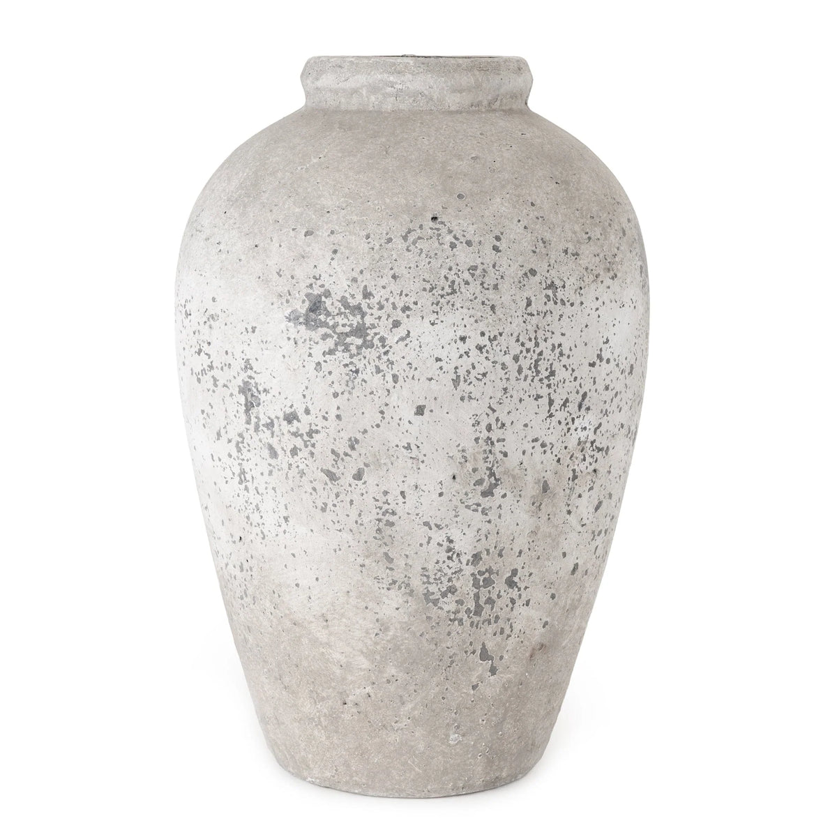 Large Urn Vase 45Cm - Rustic Stone Finish - Home Deco London