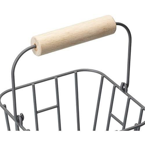 Living Nostalgia Wire Egg Basket with Handle - Home Deco London
