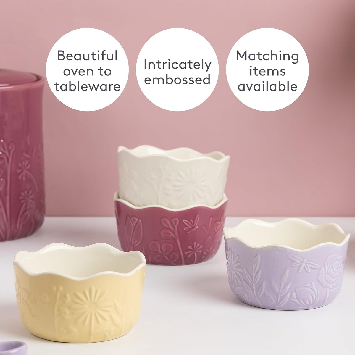 Mason Cash In The Meadow Ramekins Set of 4 - Home Deco London
