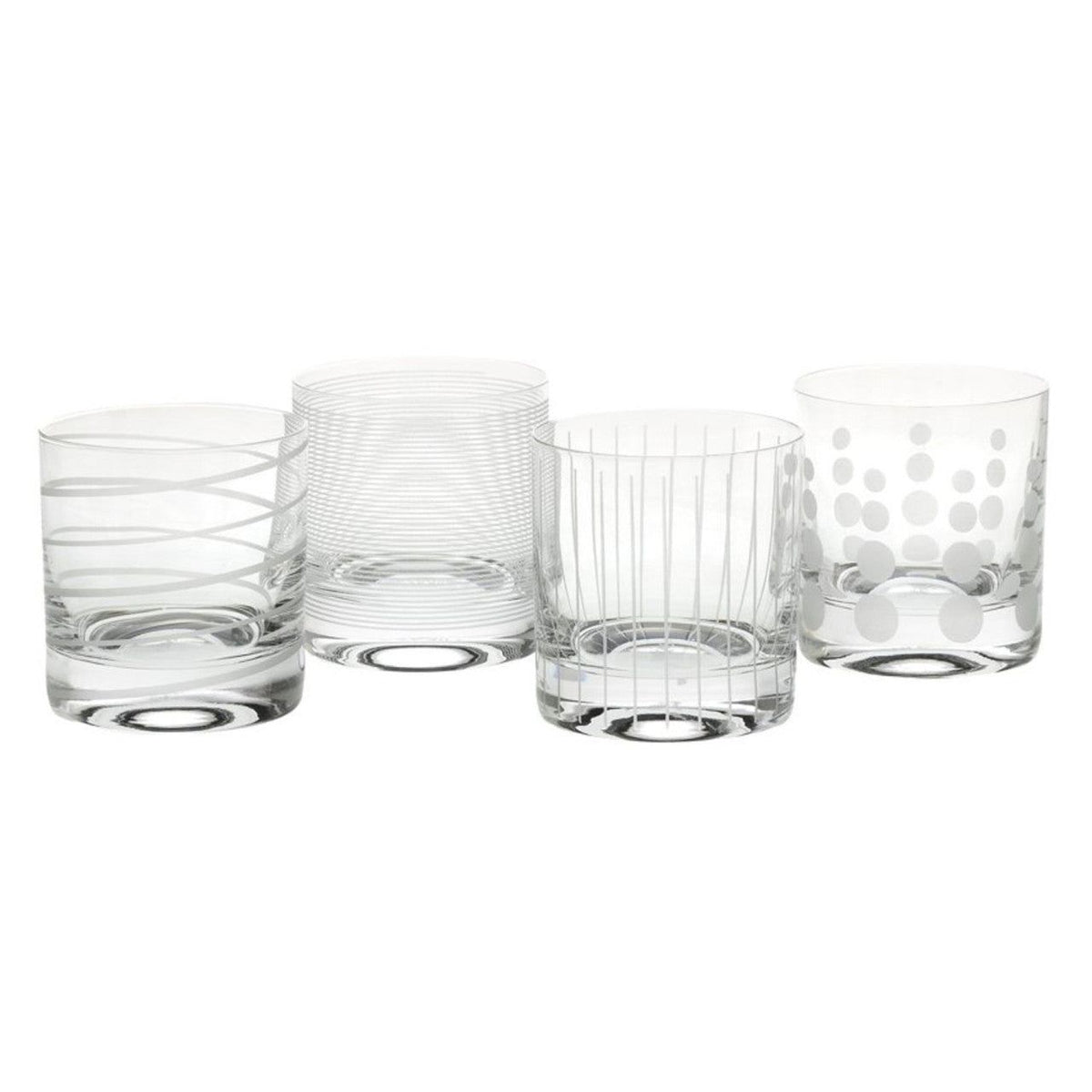 Mikasa Cheers Set Of 4 Etched Glass Tumblers 360ml - Home Deco London