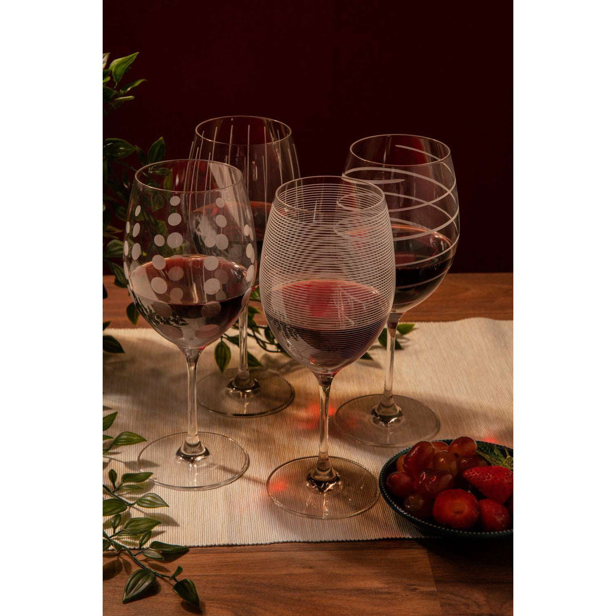 Mikasa Cheers Crystal Red Wine Glasses Set of 4 - Home Deco London