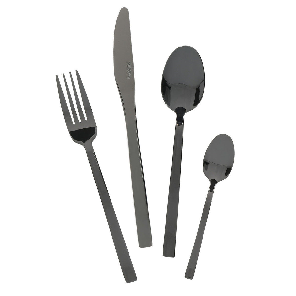 Mikasa Ciara Diseno 16 Piece Black Cutlery Set - Home Deco London
