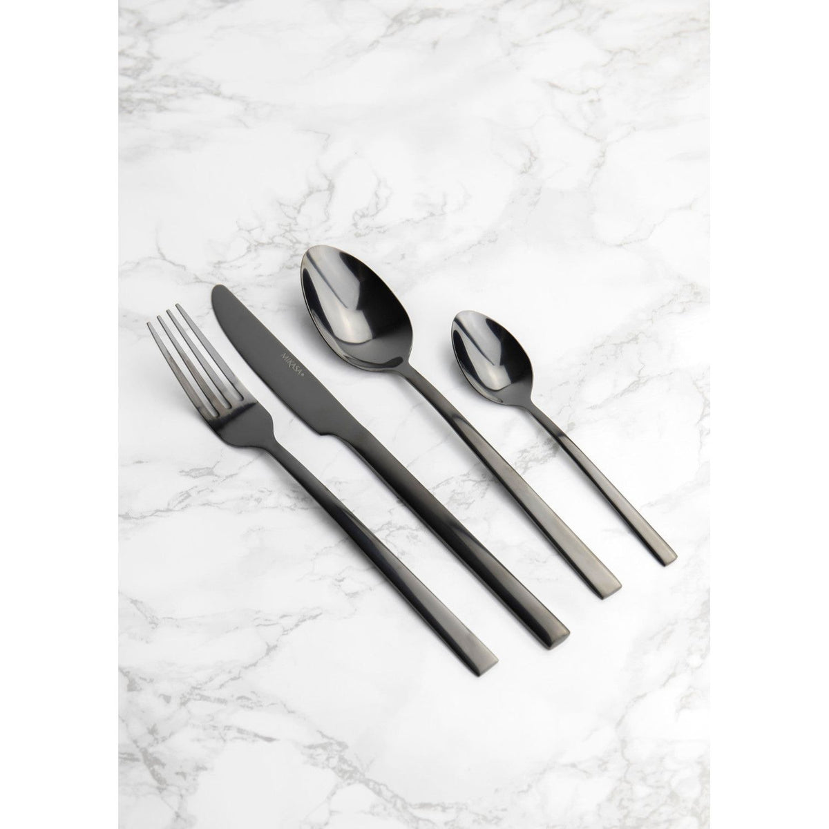 Mikasa Ciara Diseno 16 Piece Black Cutlery Set - Home Deco London
