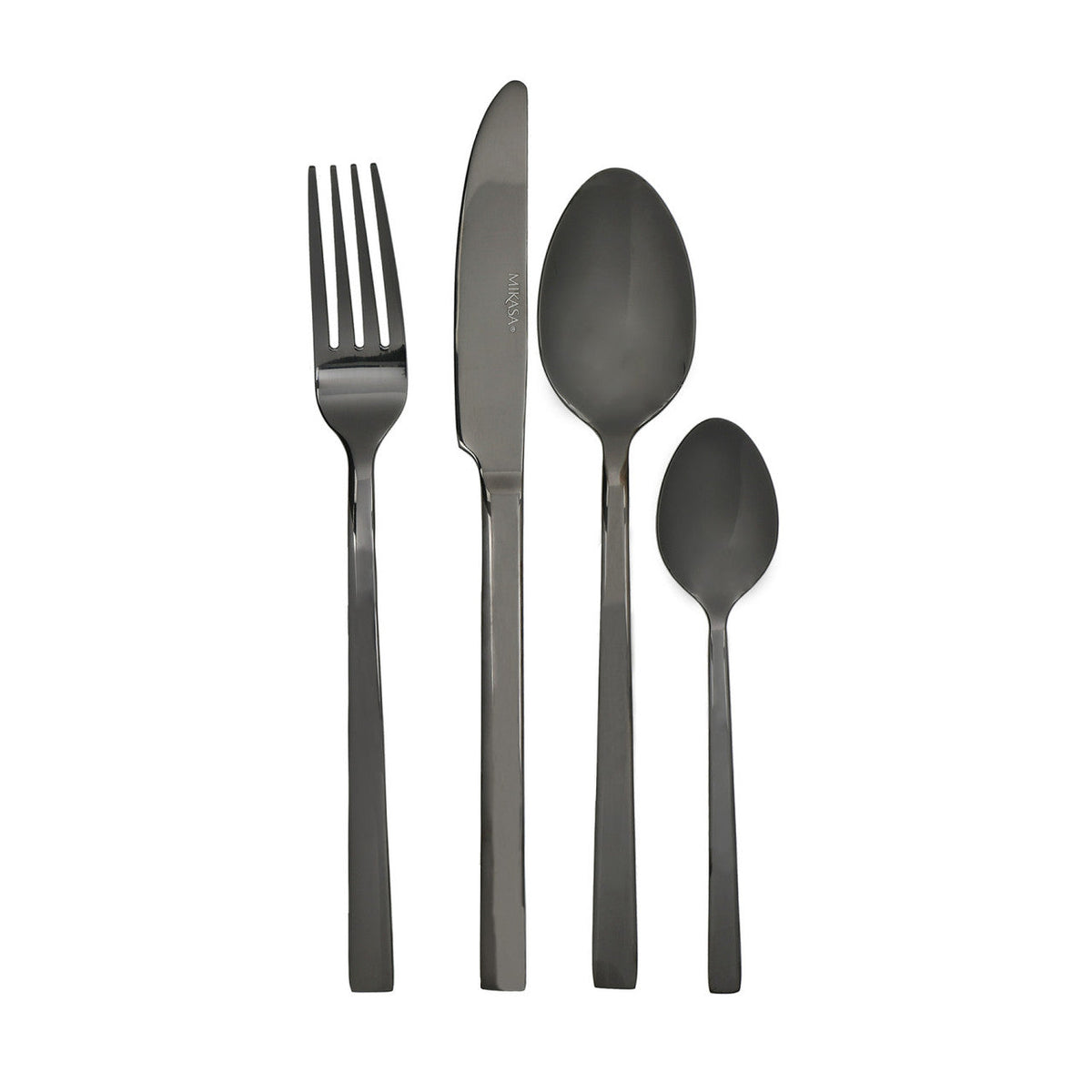 Mikasa Ciara Diseno 16 Piece Black Cutlery Set - Home Deco London
