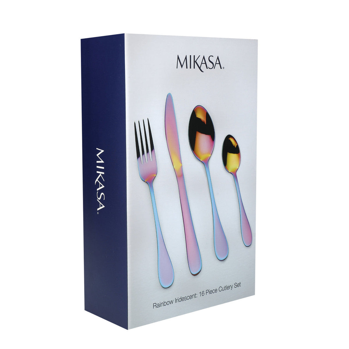 Mikasa Iridescent Cutlery Set - 16-Piece Stainless Steel - Home Deco London