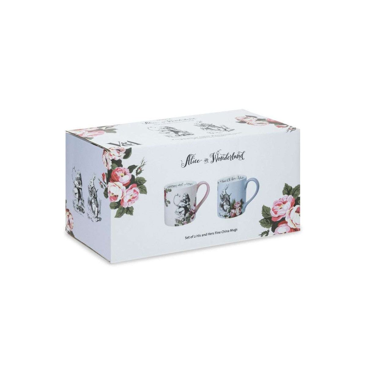 Mikasa V&A Alice In Wonderland His And Hers Mug Set 380ml - Home Deco London