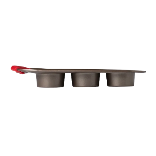 Pyrex asimetriA Metal Muffin & Cupcake Tray with Silicone Handle 6 Cups