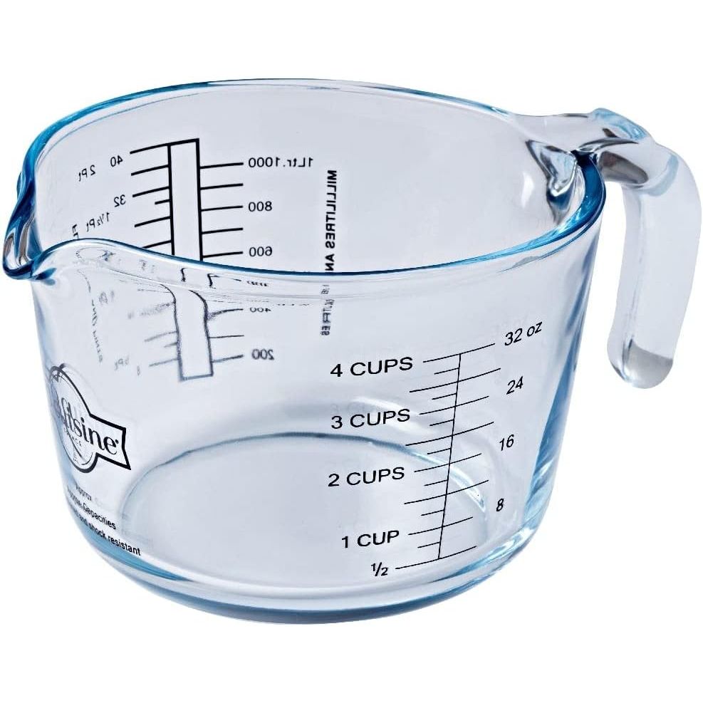 Ôcuisine 1LT Large Glass Measuring Jug - Home Deco London
