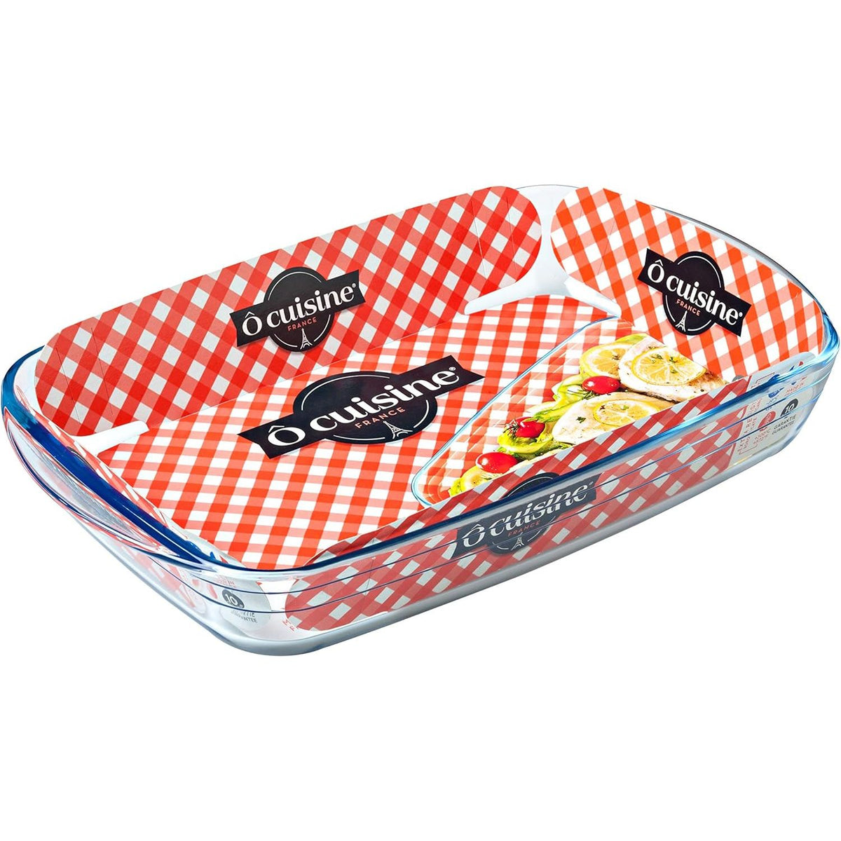 Ôcuisine® Large Rectangular Glass Roasting Dish 3.8LT - Home Deco London