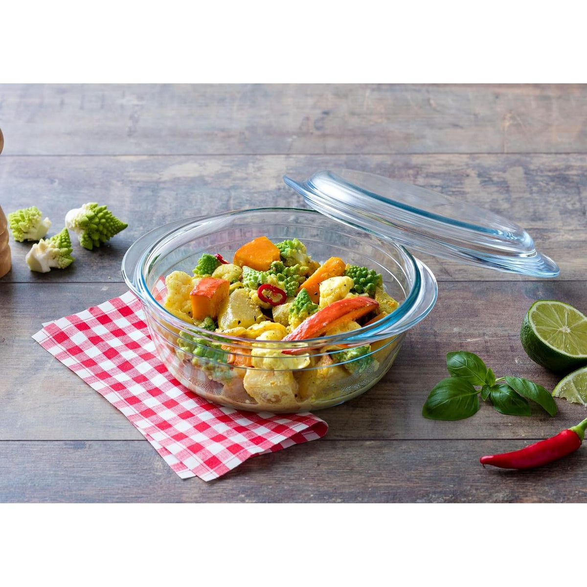 Ôcuisine® Set of 2 Glass Casserole Dishes 1.3L - Home Deco London