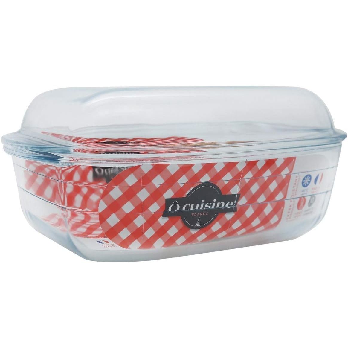 Ôcuisine® Set of 2 Large Rectangular Casserole Dishes 4.5LT - Home Deco London