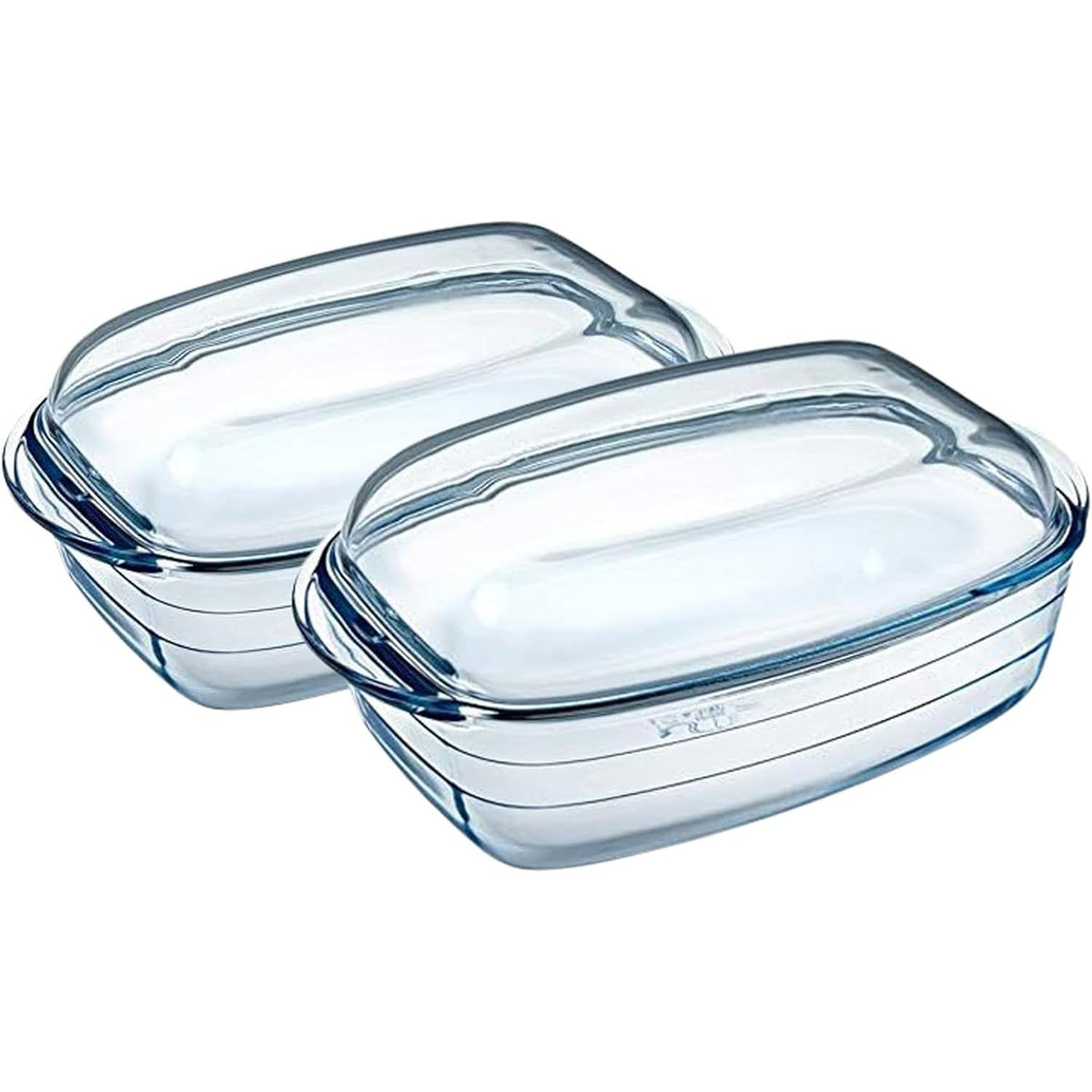 Ôcuisine® Set of 2 Large Rectangular Casserole Dishes 4.5LT - Home Deco London