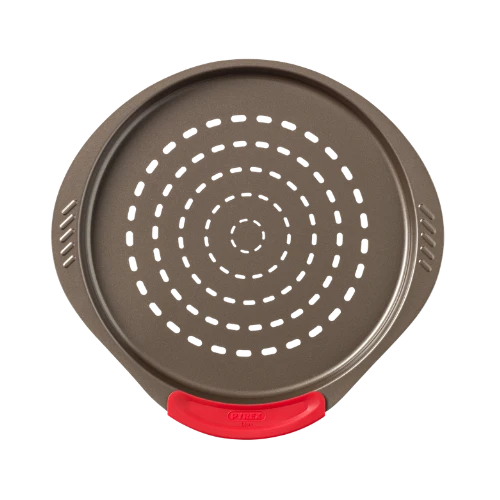 Pyrex asimetriA Metal Round pizza tray with silicone handle