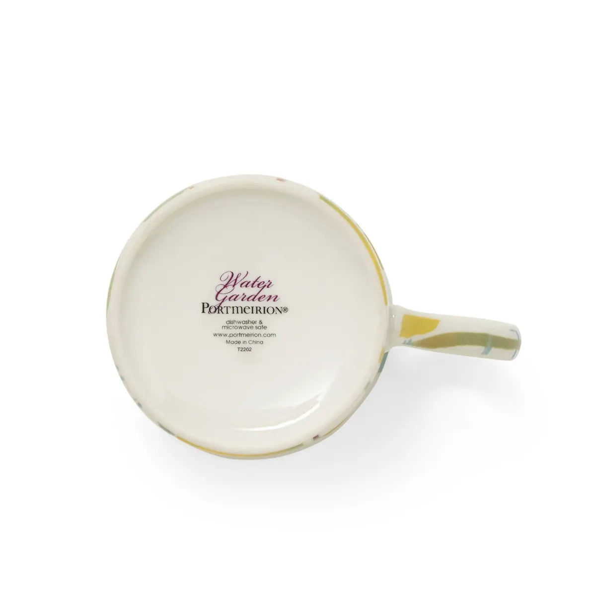 Stylish Portmeirion Water Garden Mugs collection highlighting vibrant watercolour flowers in pink, blue, and purple, an excellent choice for fans of water garden mugs.