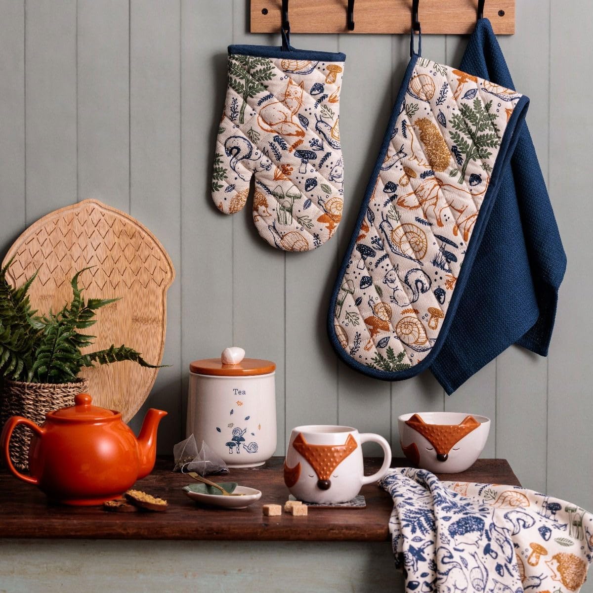 Price & Kensington Woodland Double Oven Glove - Home Deco London