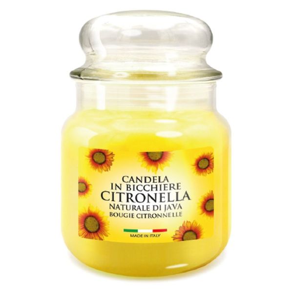 Price's Candles Citronella Medium Jar candle - perfect for outdoor summer dining with a burn time of up to 65 hours.