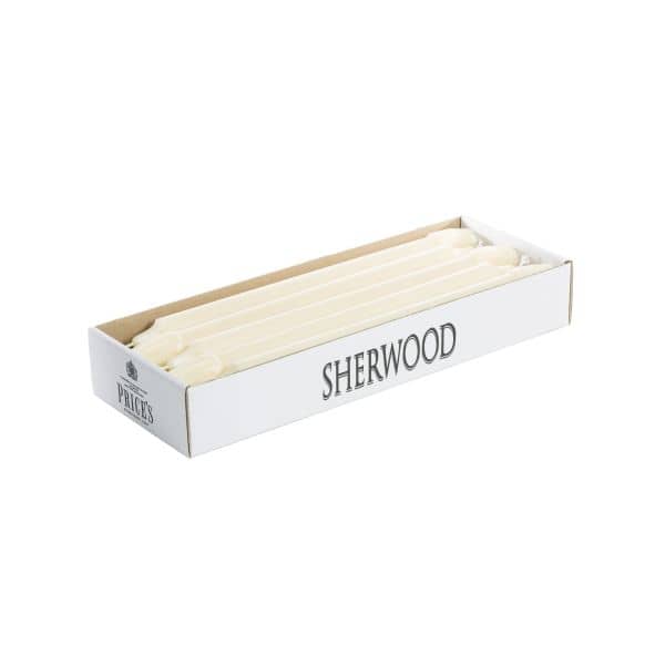 Price's Sherwood 10 Pack 12" Ivory Dinner Candles - Home Deco London