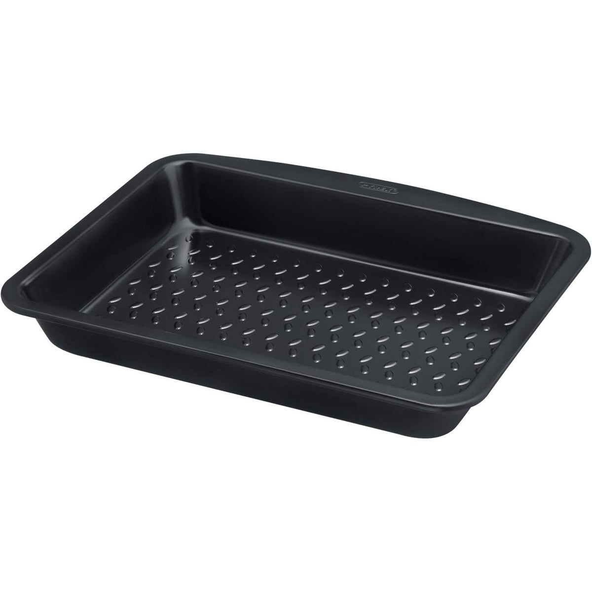 Close-up view of Pyrex Glide Metal Roaster 34x24cm, showcasing the PFAS-free non-stick coating.