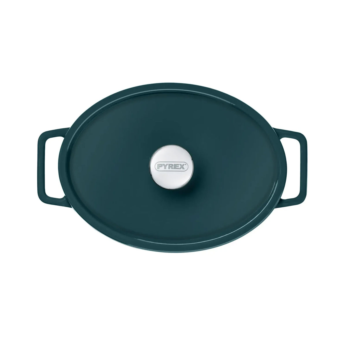 Pyrex SlowCook Eclipse Green Oval cast iron casserole dish 29cm