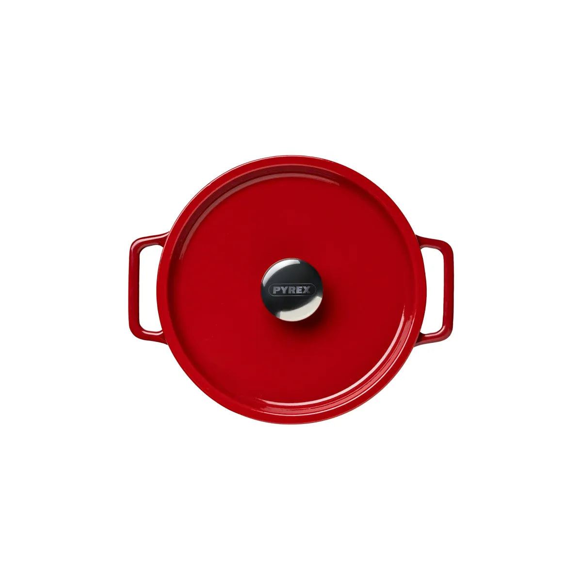 Pyrex SlowCook Red Round Cast Iron Casserole Dish 28cm