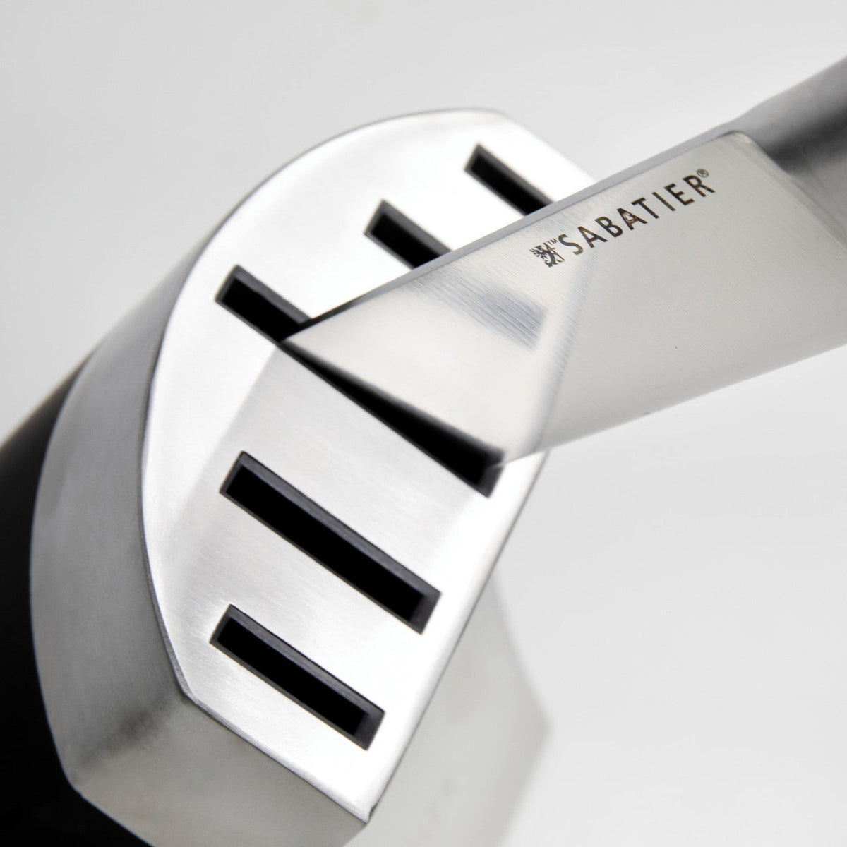 Sabatier Maison 5-Piece Kitchen Knife Block Set with Stainless Steel Block - Home Deco London