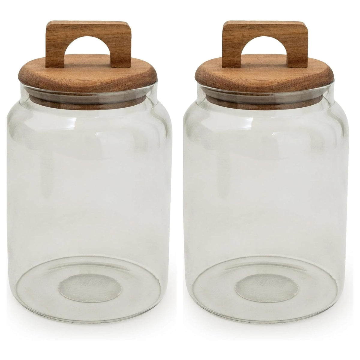 Olives Apothecary Kitchen Storage Set of 2 Smoked Glass - Home Deco London