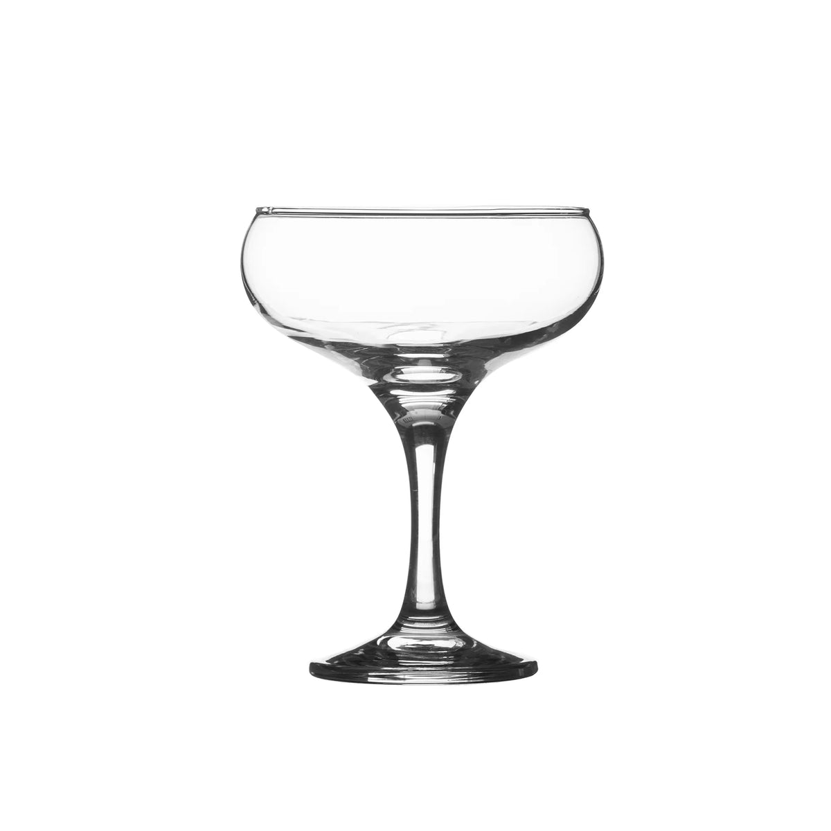Close-up view of Ravenhead Entertain Set 2 Cocktail Saucer Glasses 20cl showcasing classy coupe cocktail glasses.
