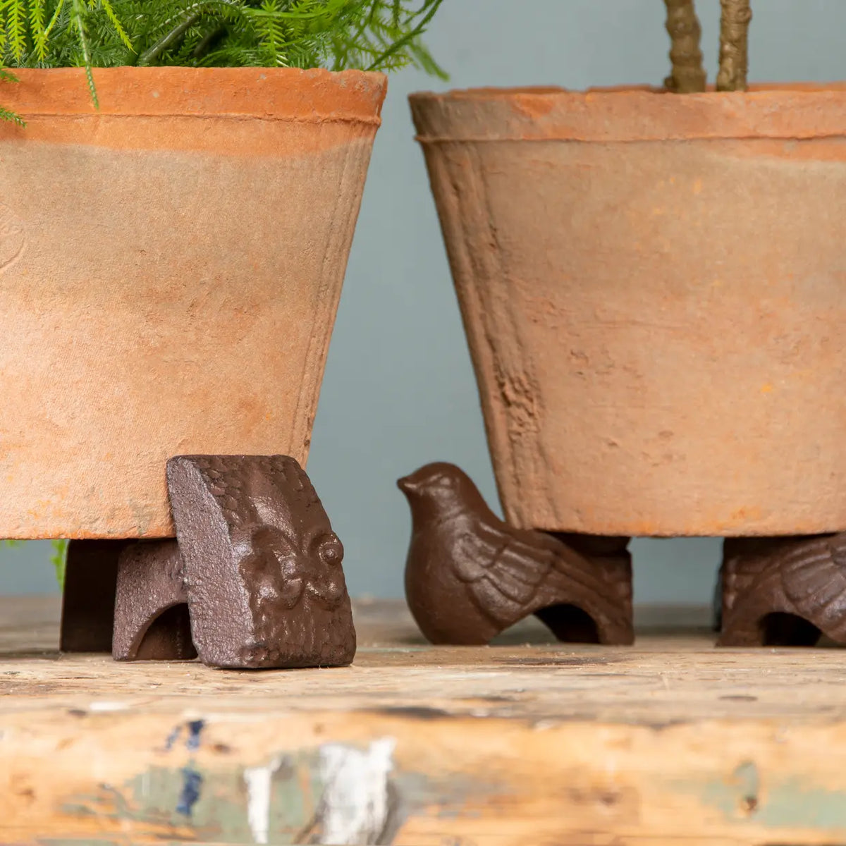 Esschert Design Large Aged Terracotta Pots Set of 3 Aged - Home Deco London