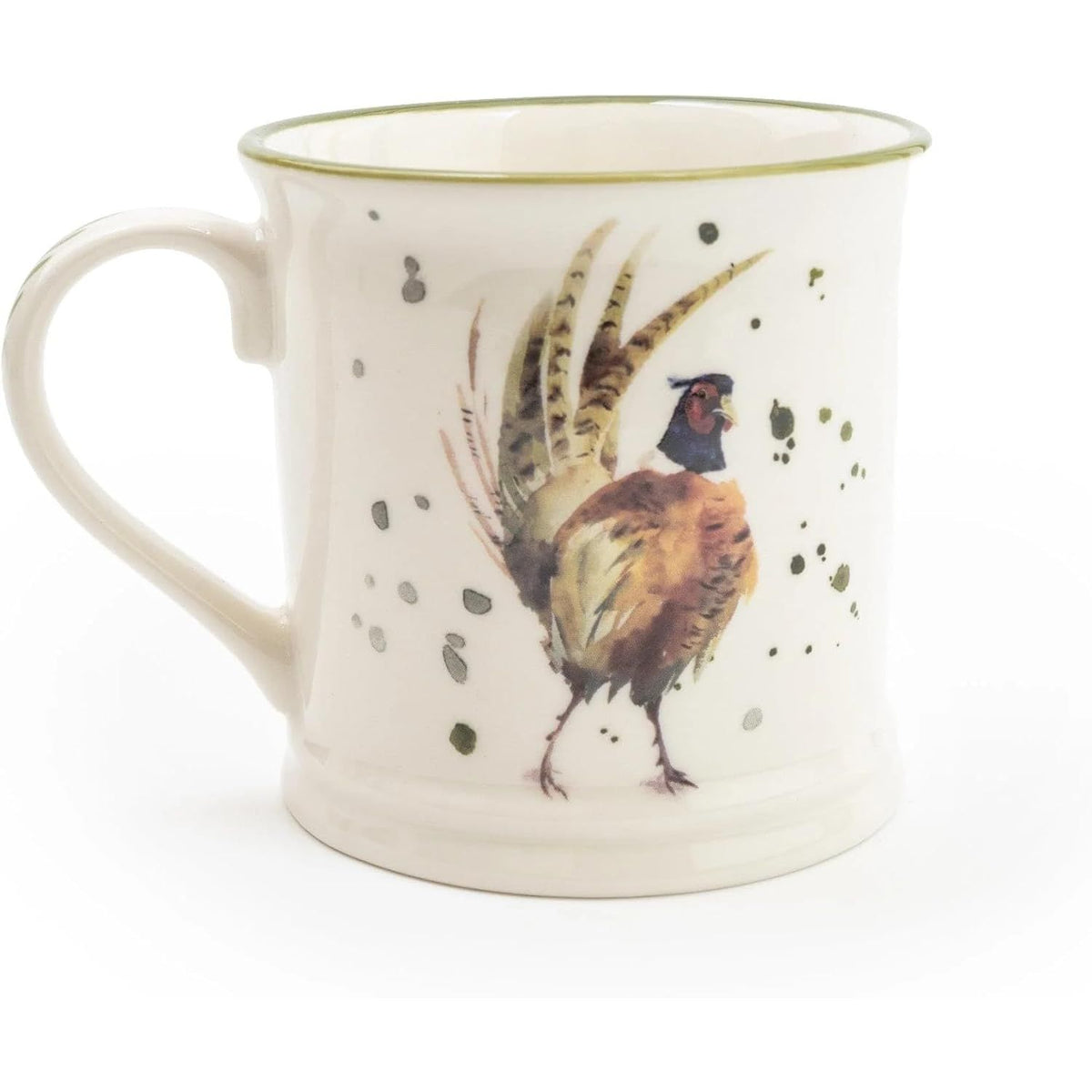 Country Kitchen Pheasant Ceramic Tankard Mug Set of 4 - Home Deco London