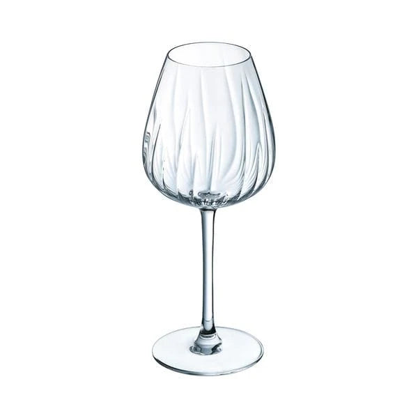 Cristal D'arques Set of 4 Swirly 47cl Wine Glasses - Home Deco London