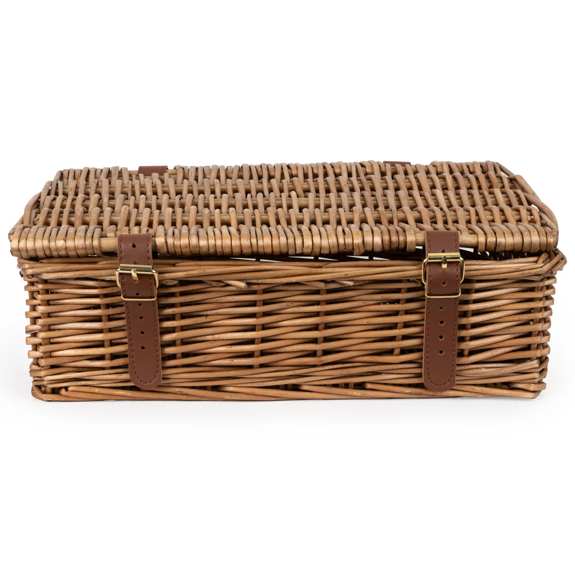 Beautiful Small Luxury Hamper Full Wicker - Natural - ideal for any room, serving as both storage and decorative piece.